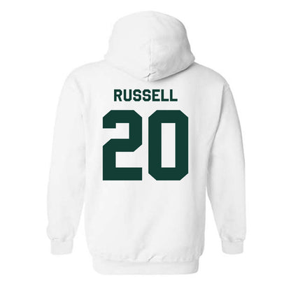 Michigan State - NCAA Men's Ice Hockey : Daniel Russell - Classic Shersey Hooded Sweatshirt-1