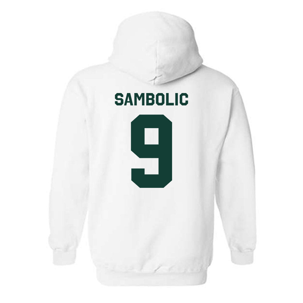 Michigan State - NCAA Women's Basketball : Sara Sambolic - Classic Shersey Hooded Sweatshirt-1