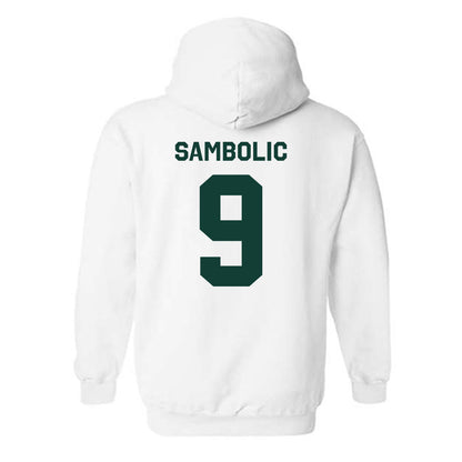 Michigan State - NCAA Women's Basketball : Sara Sambolic - Classic Shersey Hooded Sweatshirt-1