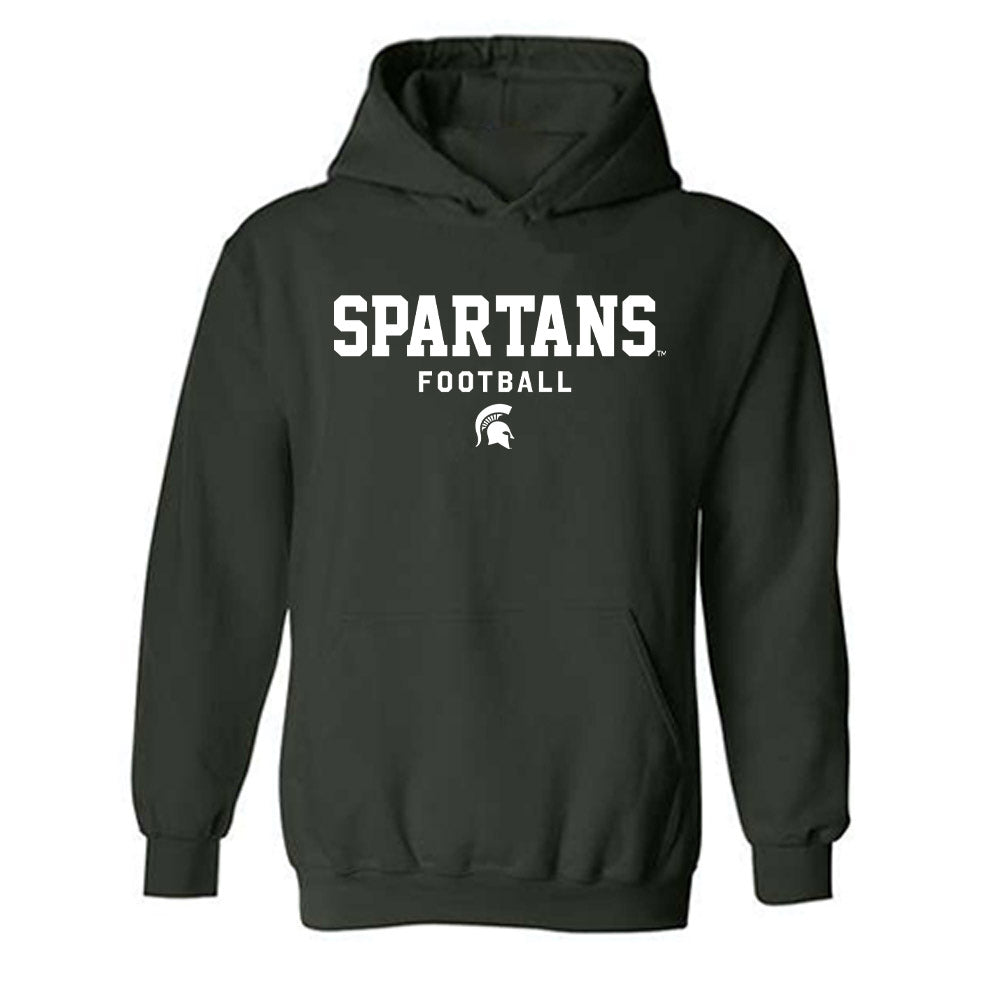 Michigan State - NCAA Football : Tarik Ahmetbasic - Classic Shersey Hooded Sweatshirt-0
