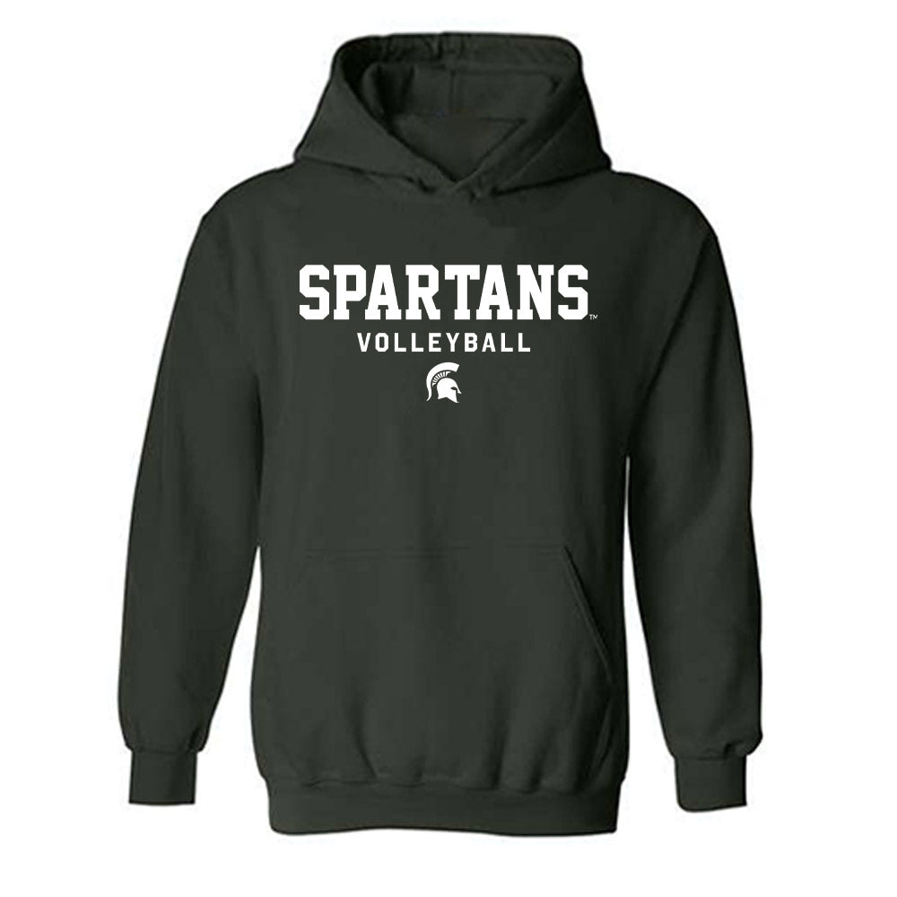 Michigan State - NCAA Women's Volleyball : Carmen Waye - Classic Shersey Hooded Sweatshirt-0