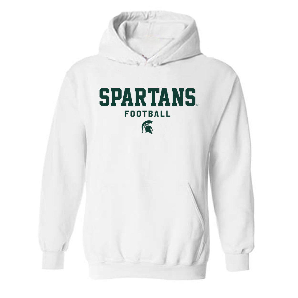 Michigan State - NCAA Football : Tarik Ahmetbasic - Classic Shersey Hooded Sweatshirt-0