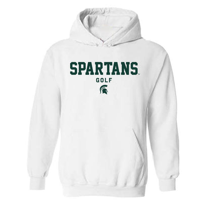 Michigan State - NCAA Men's Golf : Pierce Morrissey - Classic Shersey Hooded Sweatshirt-0