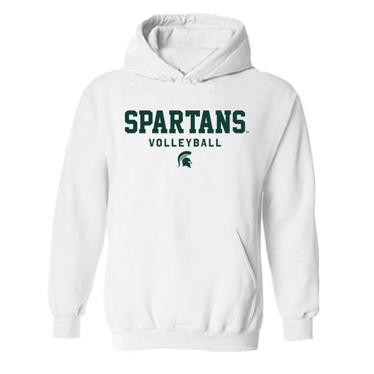 Michigan State - NCAA Women's Volleyball : Sarah Vellucci - Classic Shersey Hooded Sweatshirt-0