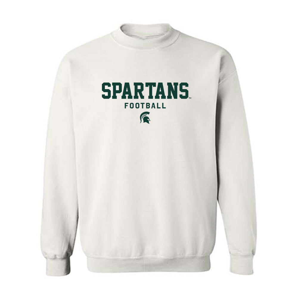 Michigan State - NCAA Football : Cole Bertke - Classic Shersey Crewneck Sweatshirt-0