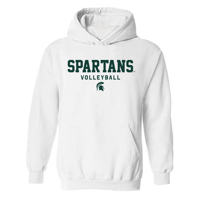 Michigan State - NCAA Women's Volleyball : Carmen Waye - Classic Shersey Hooded Sweatshirt-0
