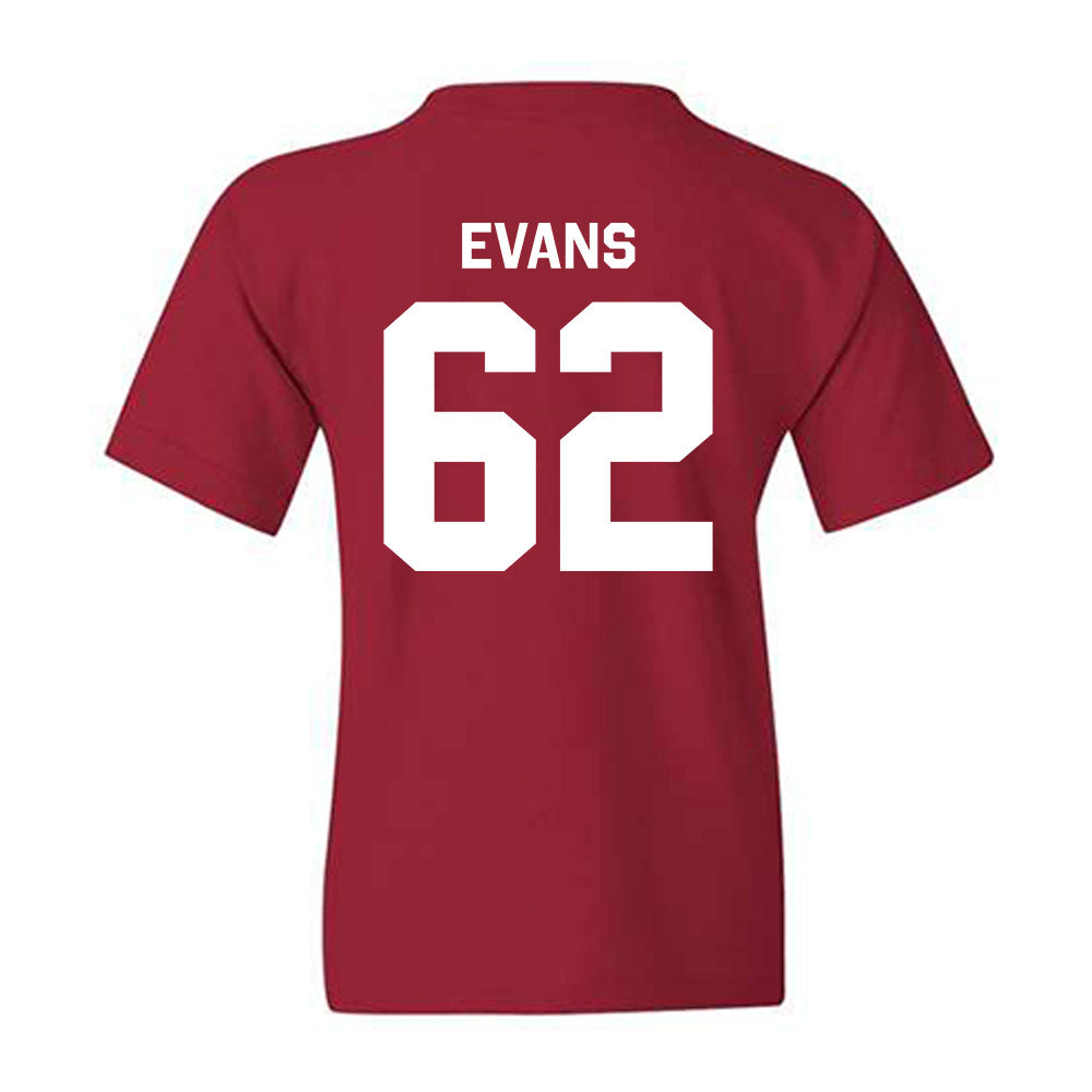 Indiana - NCAA Football : Drew Evans - Classic Shersey Youth T-Shirt-1