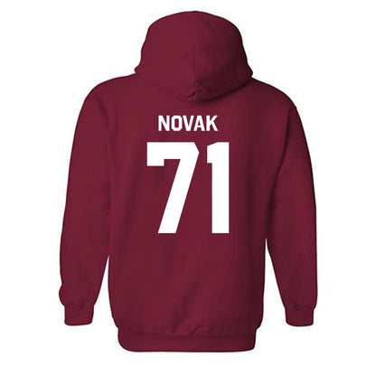 Indiana - NCAA Football : Benjamin Novak - Classic Shersey Hooded Sweatshirt-1