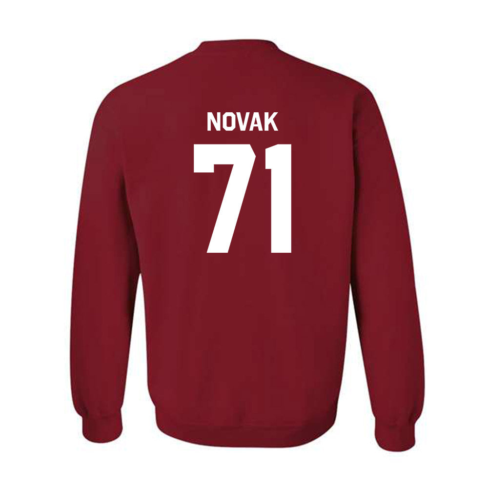 Indiana - NCAA Football : Benjamin Novak - Classic Shersey Crewneck Sweatshirt-1