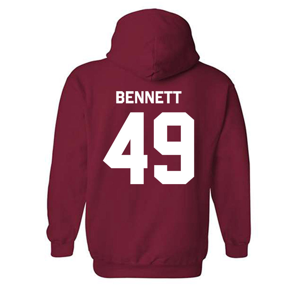 Indiana - NCAA Baseball : Eli Bennett - Classic Shersey Hooded Sweatshirt-1