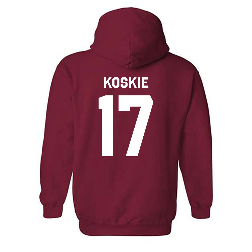 Indiana - NCAA Baseball : Caleb Koskie - Classic Shersey Hooded Sweatshirt-1
