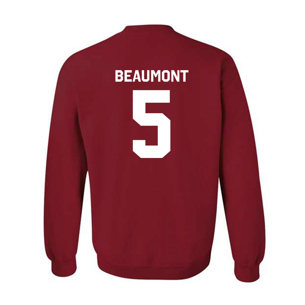 Indiana - NCAA Women's Basketball : Lenee Beaumont - Classic Shersey Crewneck Sweatshirt-1