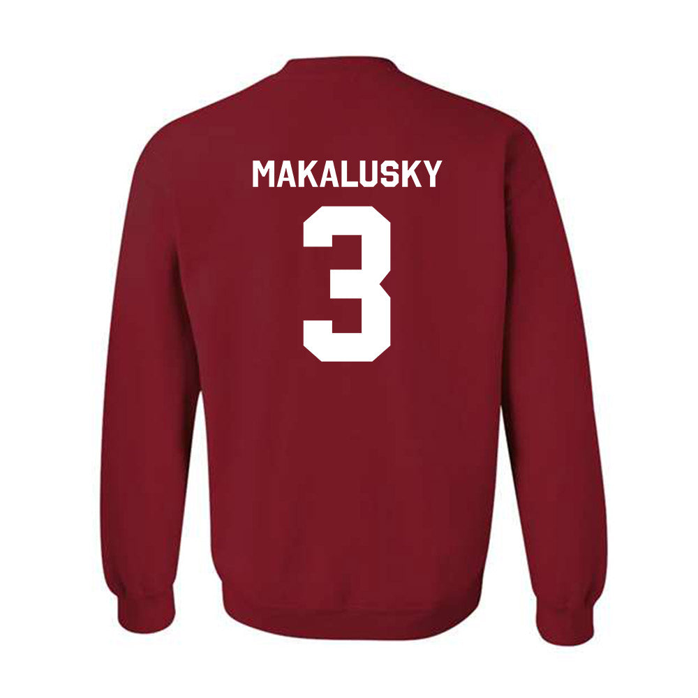 Indiana - NCAA Women's Basketball : Maya Makalusky - Classic Shersey Crewneck Sweatshirt-1
