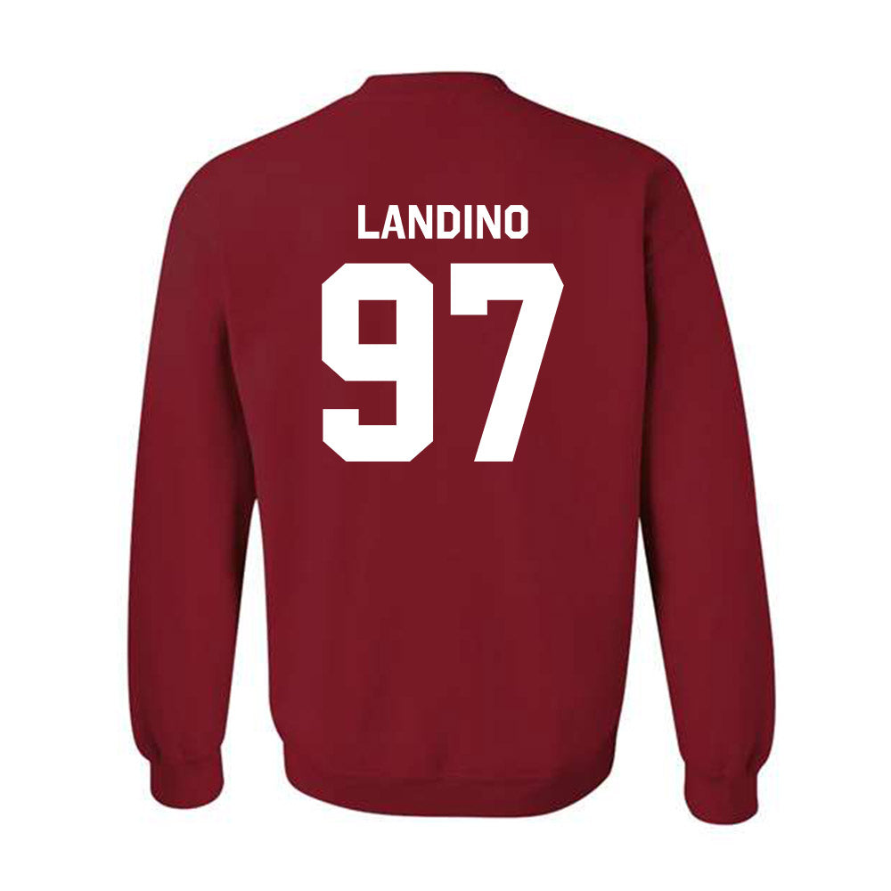Indiana - NCAA Football : Mario Landino - Classic Shersey Crewneck Sweatshirt-1