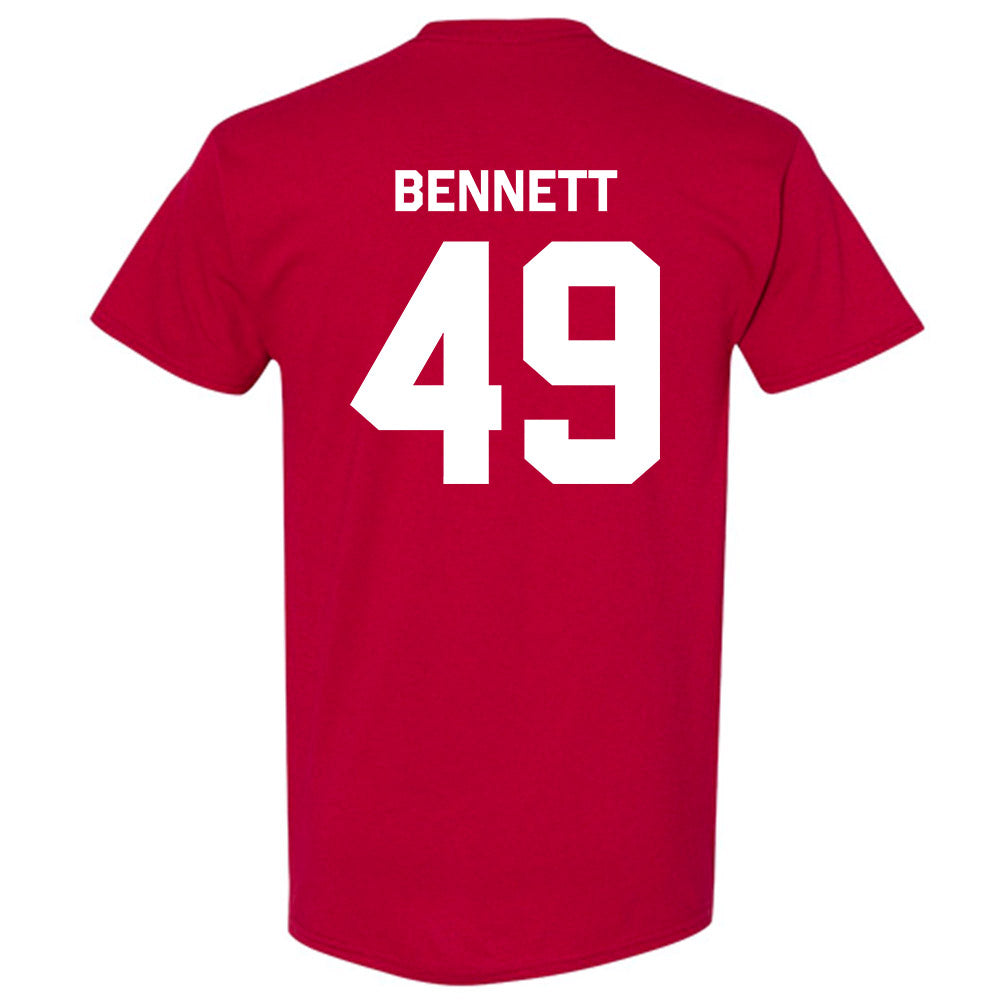 Indiana - NCAA Baseball : Eli Bennett - Classic Shersey T-Shirt-1