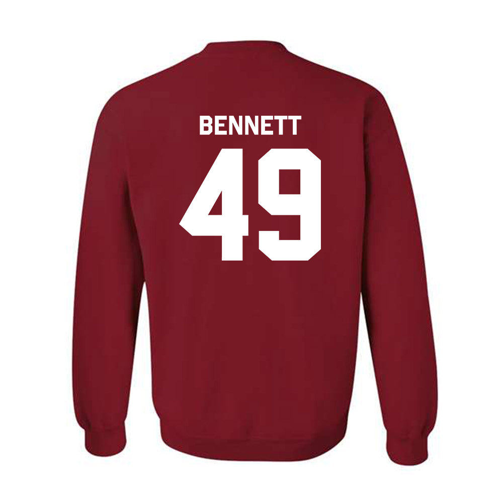 Indiana - NCAA Baseball : Eli Bennett - Classic Shersey Crewneck Sweatshirt-1