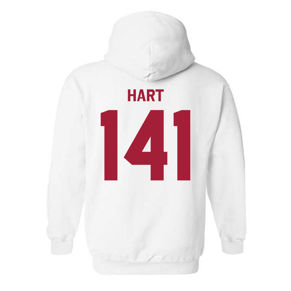 Indiana - NCAA Wrestling : Matt Hart - Classic Shersey Hooded Sweatshirt-1