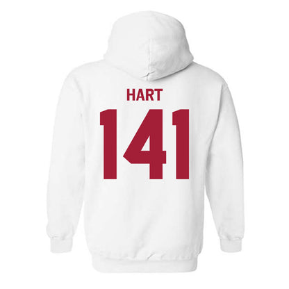 Indiana - NCAA Wrestling : Matt Hart - Classic Shersey Hooded Sweatshirt-1