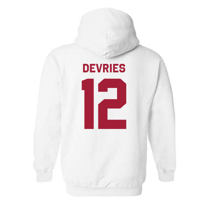 Indiana - NCAA Men's Basketball : Tucker DeVries - Classic Shersey Hooded Sweatshirt-1