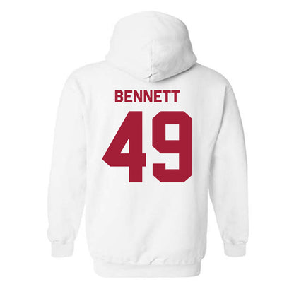 Indiana - NCAA Baseball : Eli Bennett - Classic Shersey Hooded Sweatshirt-1