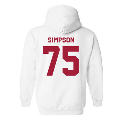 Indiana - NCAA Football : Sam Simpson - Classic Shersey Hooded Sweatshirt-1