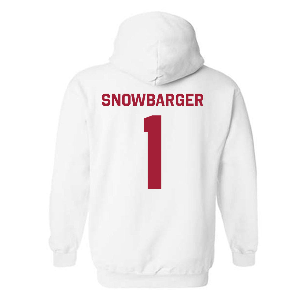 Indiana - NCAA Women's Volleyball : Sara Snowbarger - Classic Shersey Hooded Sweatshirt-1