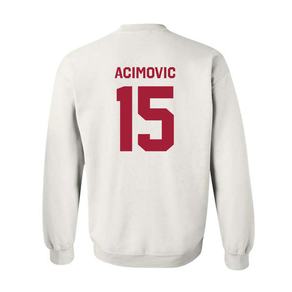 Indiana - NCAA Men's Basketball : Andrej Acimovic - Classic Shersey Crewneck Sweatshirt-1