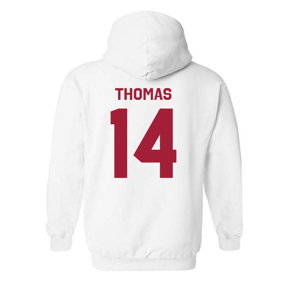 Indiana - NCAA Baseball : Brayton Thomas - Classic Shersey Hooded Sweatshirt-1