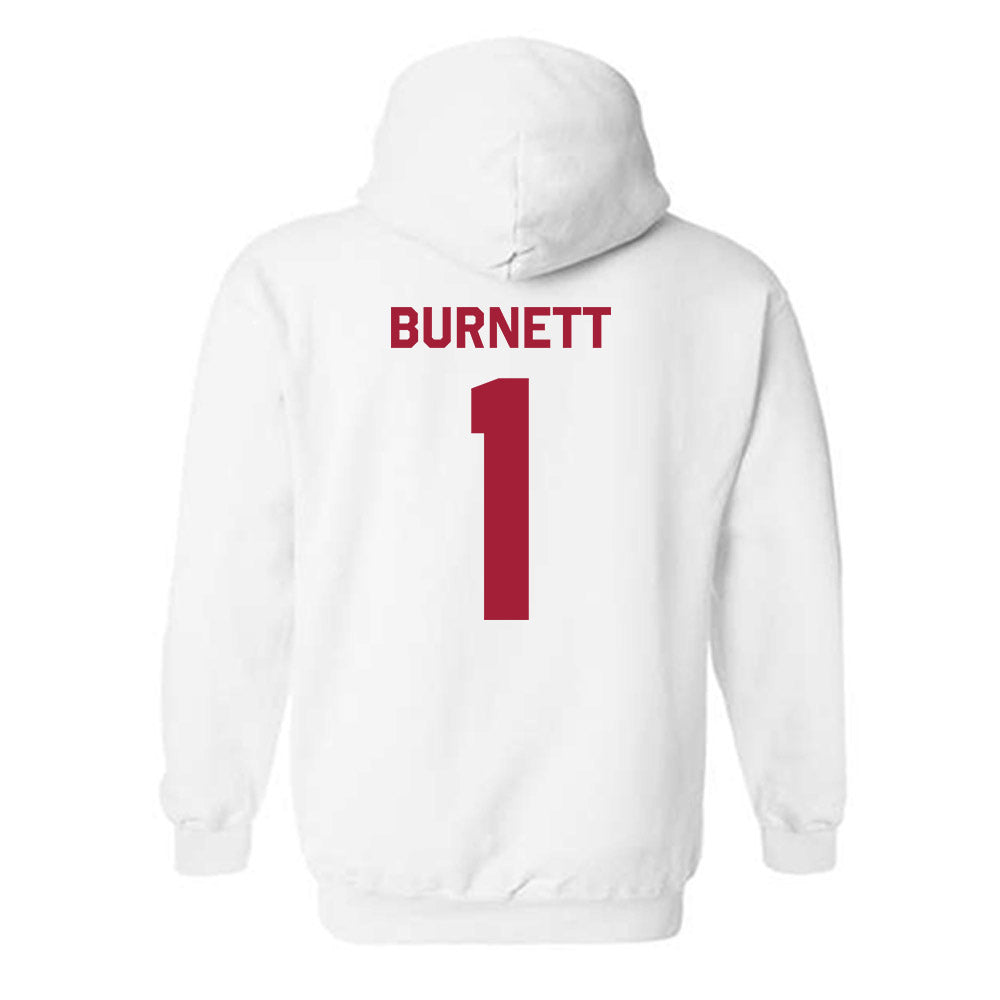 Indiana - NCAA Softball : Breezy Burnett - Classic Shersey Hooded Sweatshirt-1