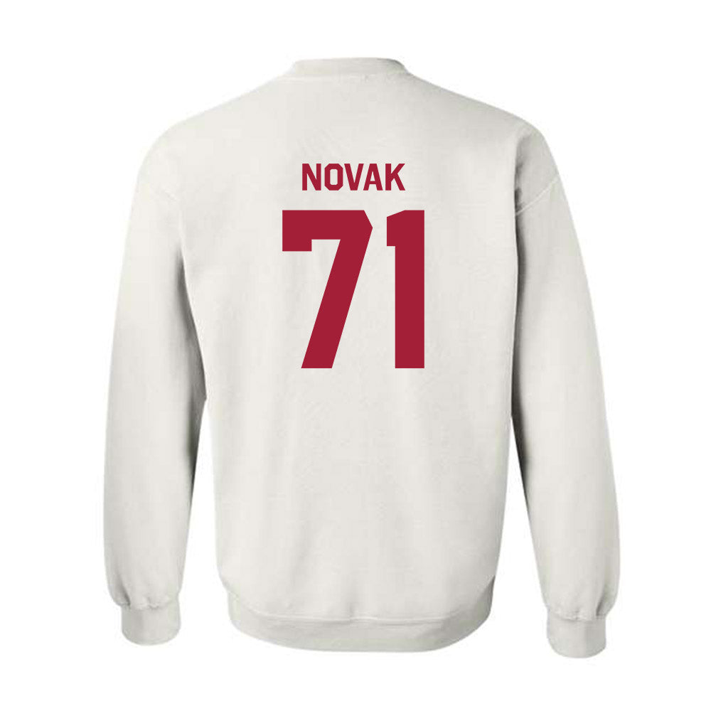 Indiana - NCAA Football : Benjamin Novak - Classic Shersey Crewneck Sweatshirt-1
