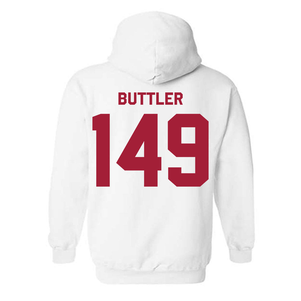 Indiana - NCAA Wrestling : Joey Buttler - Classic Shersey Hooded Sweatshirt-1