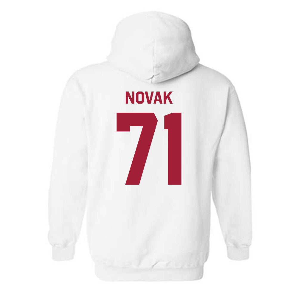 Indiana - NCAA Football : Ben Novak - Classic Shersey Hooded Sweatshirt-1
