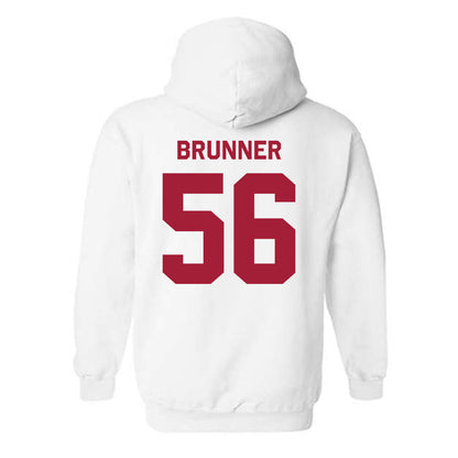 Indiana - NCAA Football : Joe Brunner - Classic Shersey Hooded Sweatshirt-1