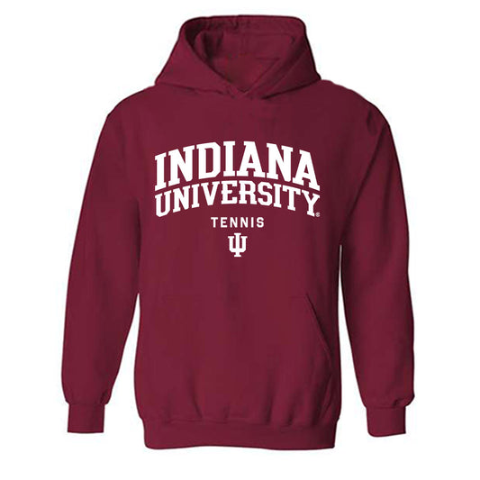 Indiana - NCAA Men's Tennis : Karan Raghavendra - Classic Shersey Hooded Sweatshirt-0