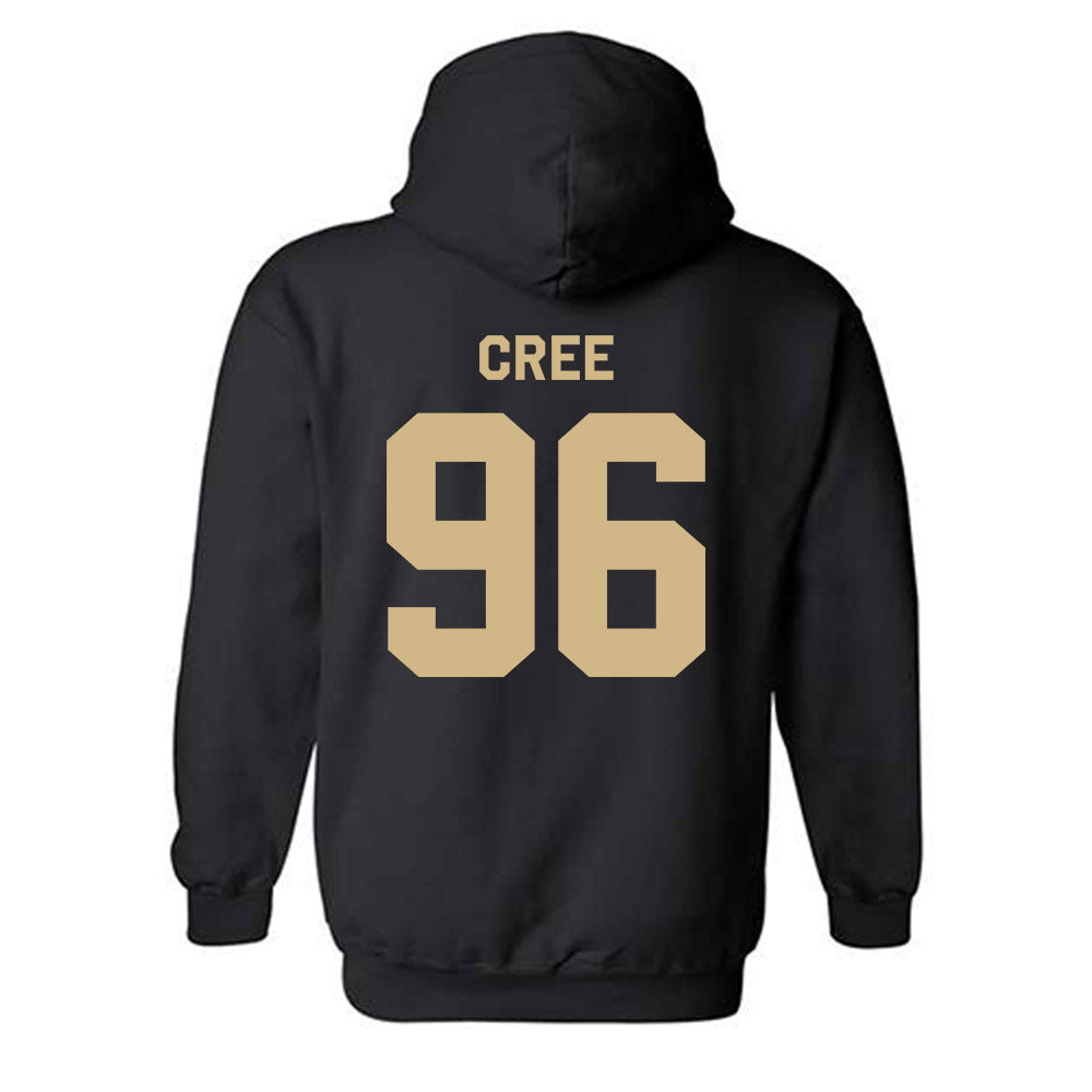 Purdue - NCAA Football : Jordan Cree - Classic Shersey Hooded Sweatshirt-1