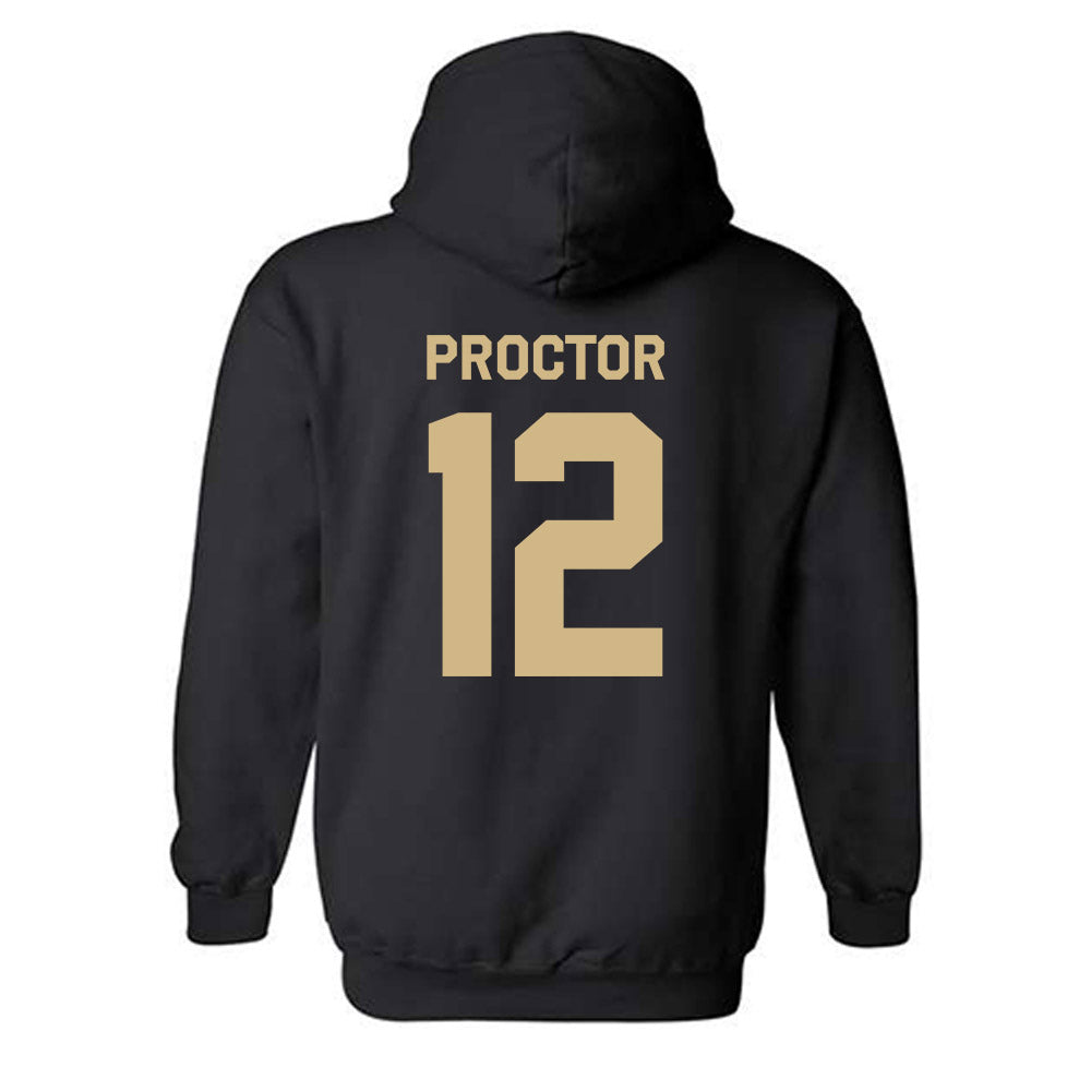 Purdue - NCAA Women's Basketball : Aysia Proctor - Classic Shersey Hooded Sweatshirt-1