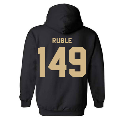 Purdue - NCAA Wrestling : Isaac Ruble - Classic Shersey Hooded Sweatshirt-1