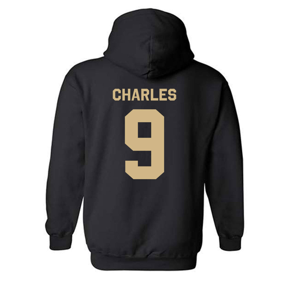 Purdue - NCAA Women's Volleyball : Dior Charles - Classic Shersey Hooded Sweatshirt-1
