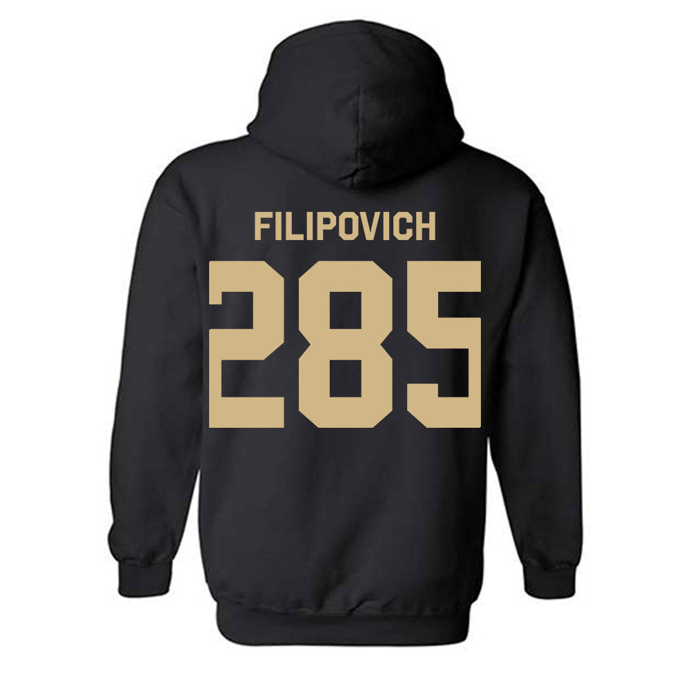 Purdue - NCAA Wrestling : Hayden Filipovich - Classic Shersey Hooded Sweatshirt-1