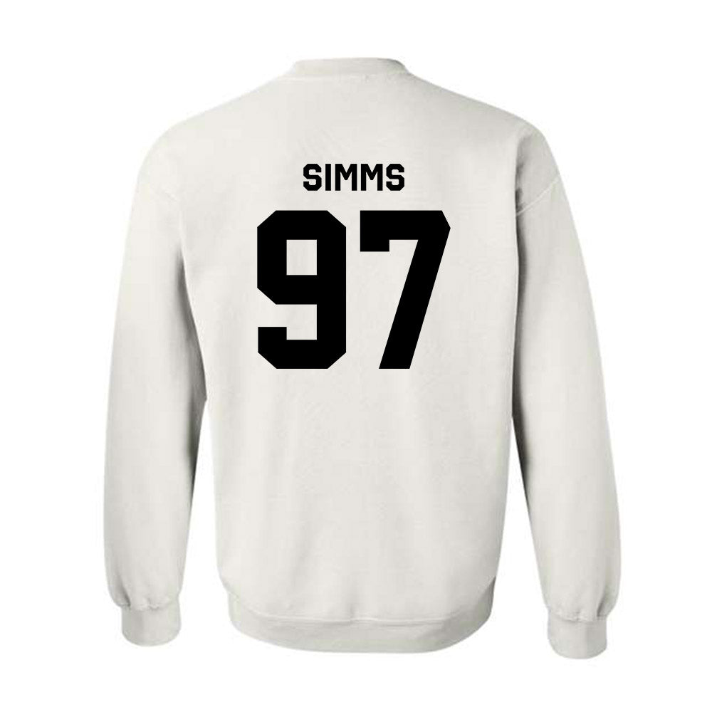 Purdue - NCAA Football : Wisdom Simms - Classic Shersey Crewneck Sweatshirt-1