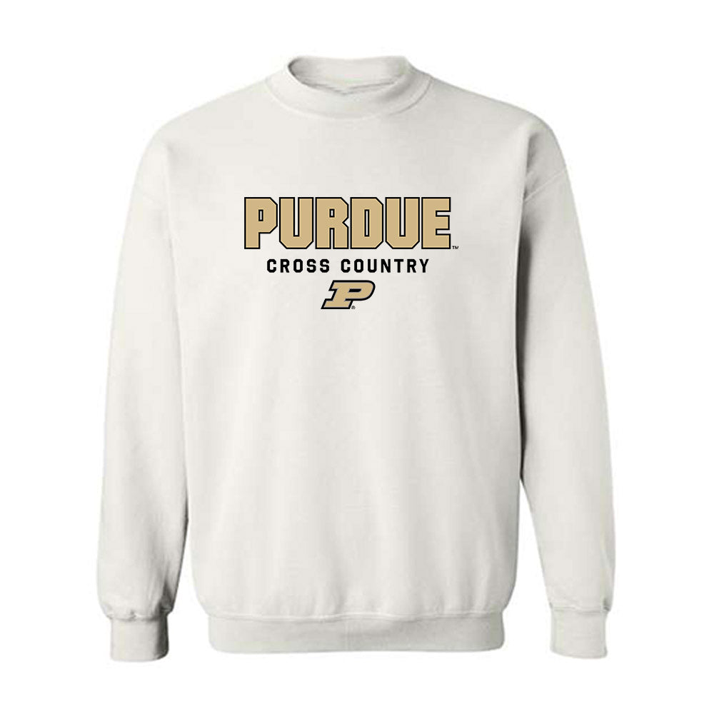Purdue - NCAA Men's Cross Country : Nerius White - Classic Shersey Crewneck Sweatshirt-0
