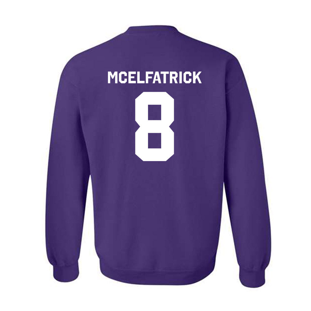 Northwestern - NCAA Baseball : Owen McElfatrick - Classic Shersey Crewneck Sweatshirt-1