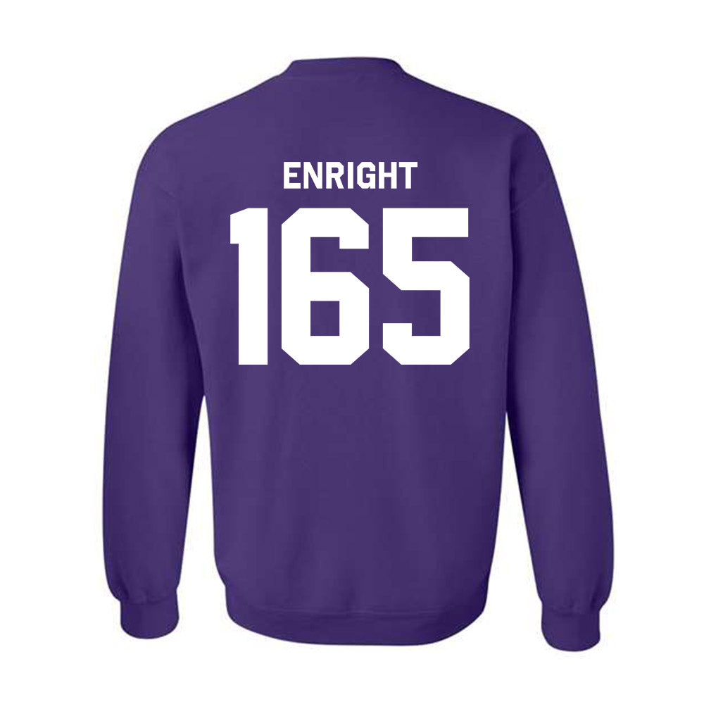 Northwestern - NCAA Wrestling : Eddie Enright - Classic Shersey Crewneck Sweatshirt-1