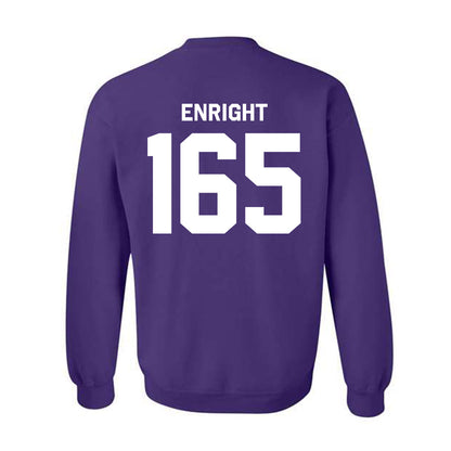 Northwestern - NCAA Wrestling : Eddie Enright - Classic Shersey Crewneck Sweatshirt-1