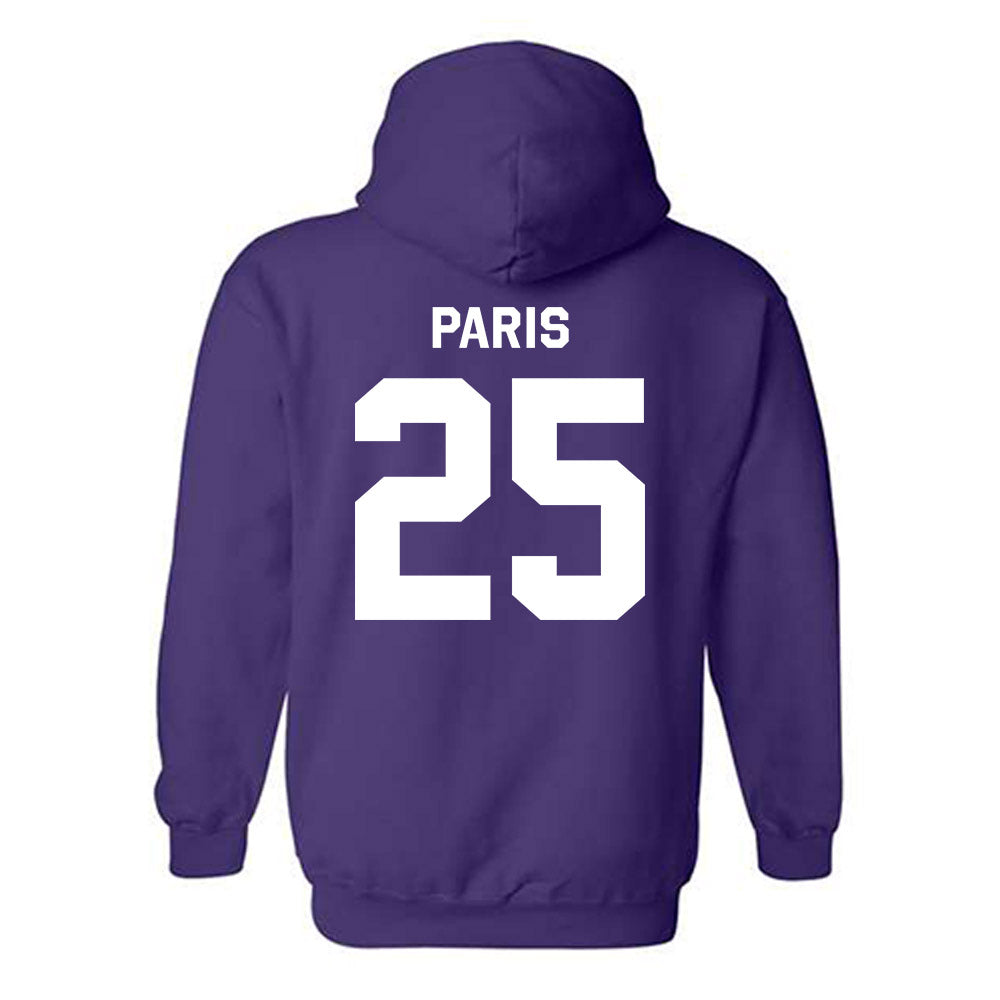 Northwestern - NCAA Women's Volleyball : Campbell Paris - Classic Shersey Hooded Sweatshirt-1