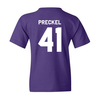 Northwestern - NCAA Football : Robby Preckel - Classic Shersey Youth T-Shirt-1