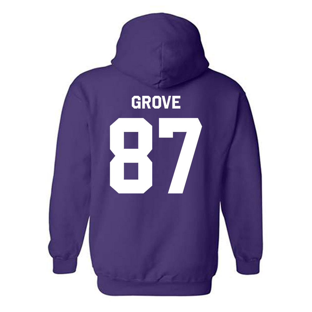 Northwestern - NCAA Football : Carson Grove - Classic Shersey Hooded Sweatshirt-1