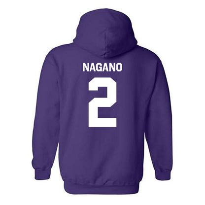 Northwestern - NCAA Men's Soccer : Sam Nagano - Classic Shersey Hooded Sweatshirt-1