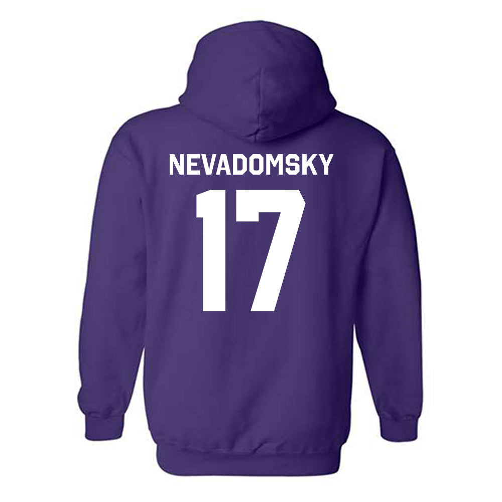 Northwestern - NCAA Women's Soccer : Presley Nevadomsky - Classic Shersey Hooded Sweatshirt-1