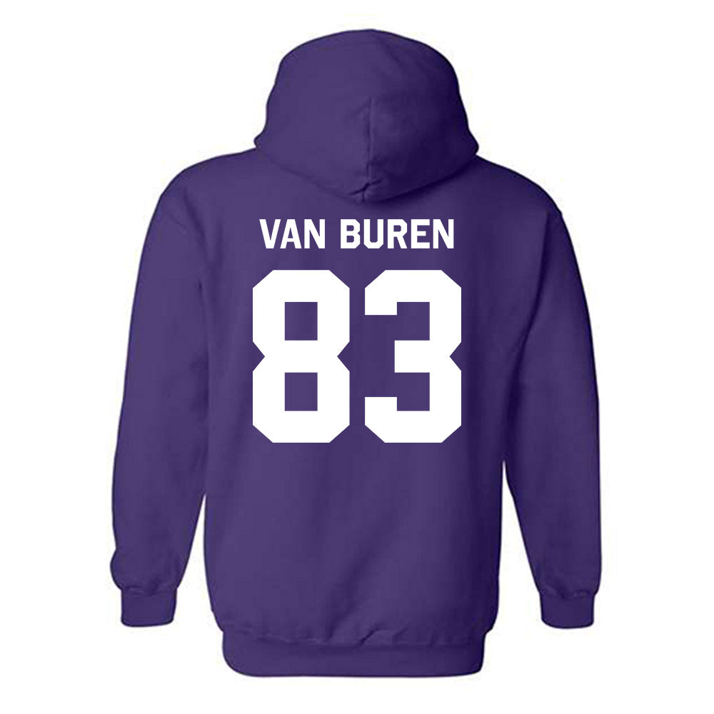 Northwestern - NCAA Football : Blake Van Buren - Classic Shersey Hooded Sweatshirt-1